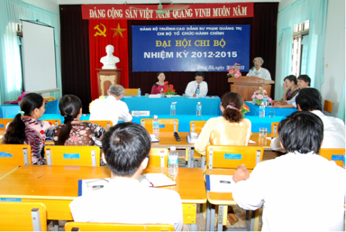 Đại hội chi bộ Tổ chức - Hành chính nhiệm kỳ 2012 - 2015