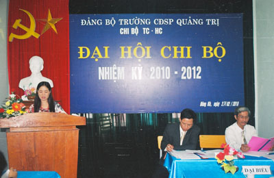 Thông tin về Đại hội chi bộ Tổ chức – Hành chính nhiệm kỳ 2010 - 2012