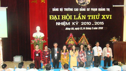 Đại hội Đảng bộ trường CĐSP Quảng Trị lần thứ XVI - Nhiệm kỳ 2010-2015