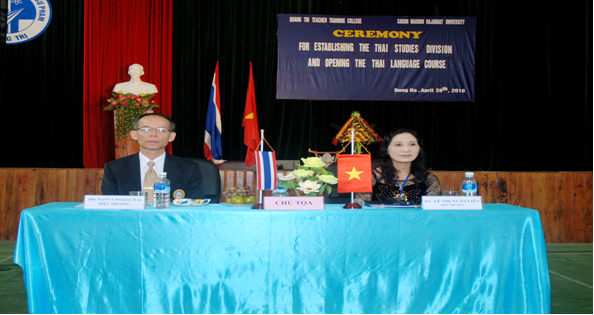 Thành lập Phân viện Thái Lan học và khai giảng lớp tiếng Thái tại Trường CĐSP Quảng Trị
