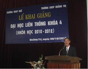 Lễ khai giảng các lớp Đại học liên thông khoá 4 (2010 – 2012)