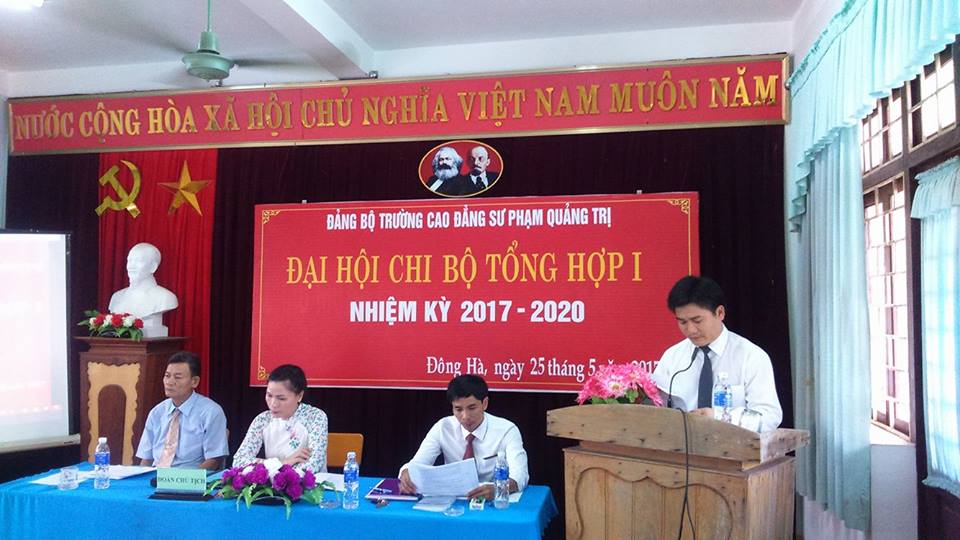 Các Chi bộ trực thuộc Đảng bộ Trường CĐSP Quảng Trị tổ chức thành công Đại hội nhiệm kỳ 2017 - 2020