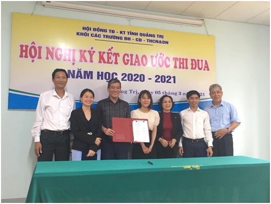 HỘI NGHỊ KÝ KẾT GIAO ƯỚC THI ĐUA NĂM HỌC 2020-2021 CỦA KHỐI THI ĐUA CÁC TRƯỜNG ĐH-CĐ-THCN&DN