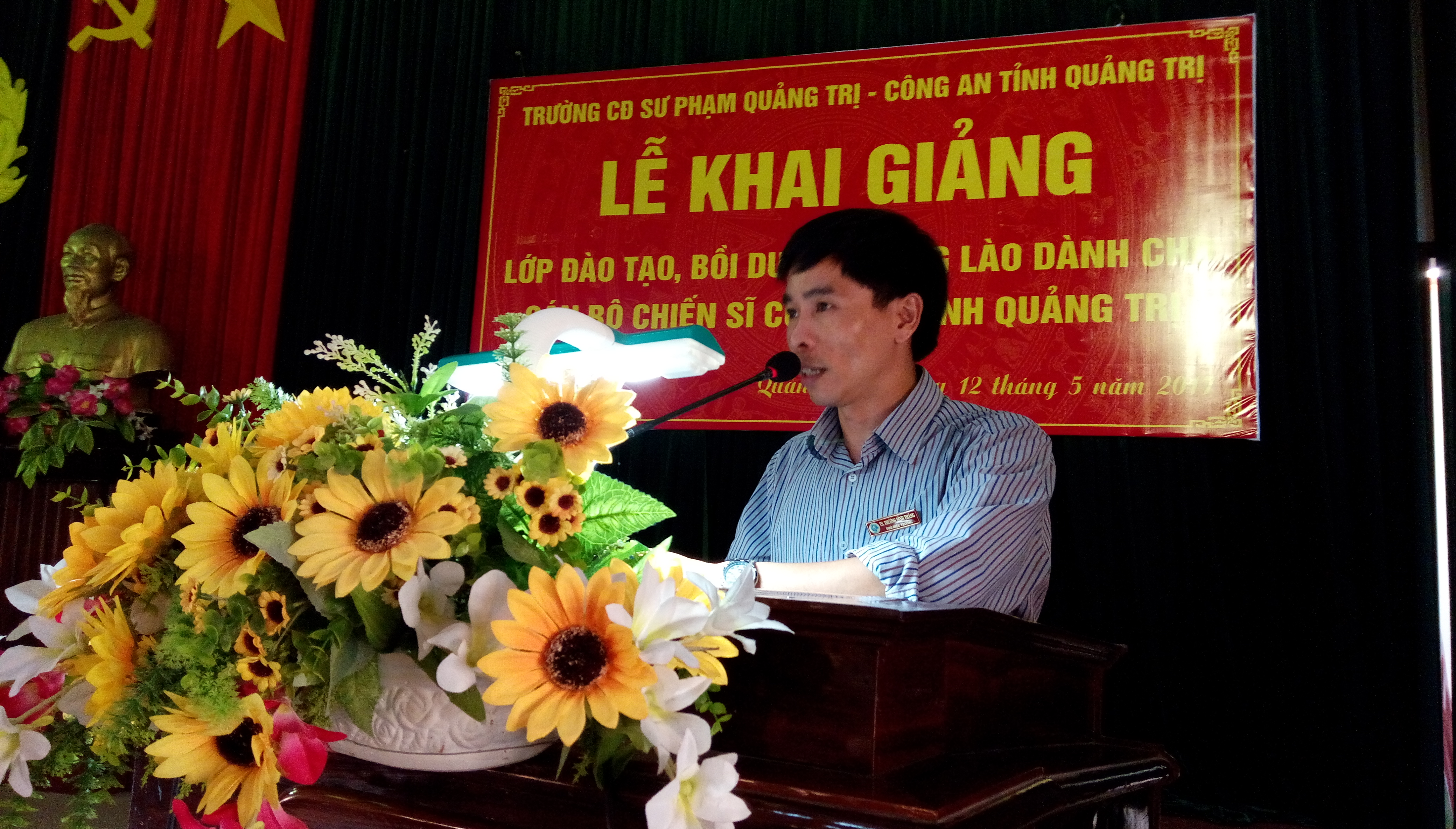 Lễ Khai giảng khóa học tiếng Lào dành cho cán bộ, chiến sỹ công an tỉnh Quảng Trị 