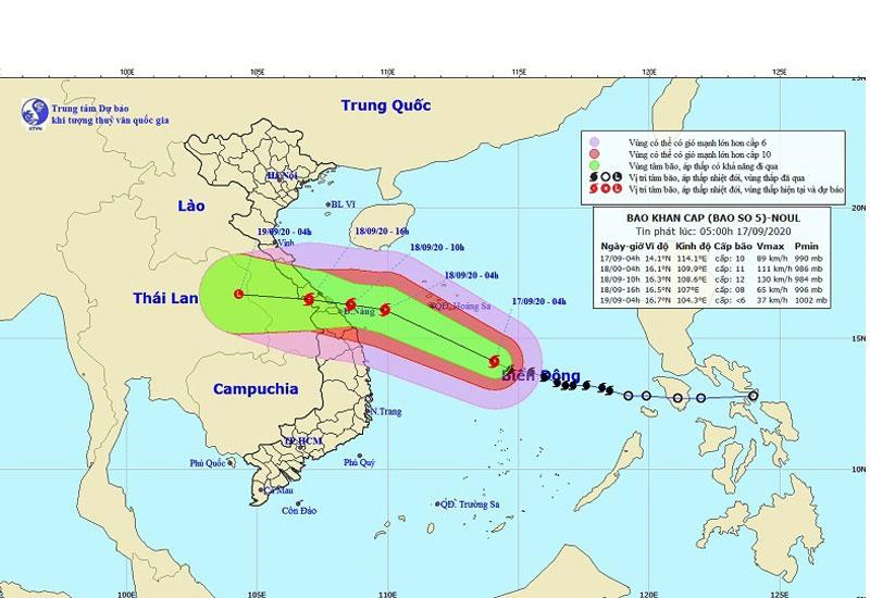  Công điện khẩn của Chủ tịch UBND tỉnh tập trung ứng phó với bão số 5 và mưa lũ