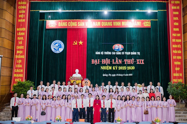 ĐẢNG BỘ TRƯỜNG CĐSP QUANG TRỊ TỔ CHỨC THÀNH CÔNG ĐẠI HỘI ĐẢNG BỘ LẦN THỨ XIX, NHIỆM KỲ 2025-2030