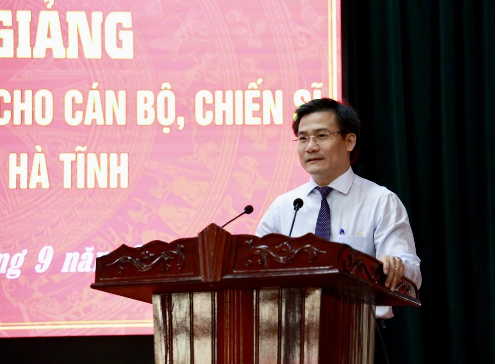 Trường Cao đẳng Sư phạm Quảng Trị phối hợp với Công an tỉnh Hà Tĩnh tổ chức Lễ khai giảng lớp bồi dưỡng tiếng Lào năm 2025.