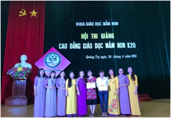 Hội thi giảng và báo cáo kết quả thực tập Sư phạm cuối khóa năm học 2017-2018 của Khoa Giáo dục Mầm non trường CĐSP Quảng Trị